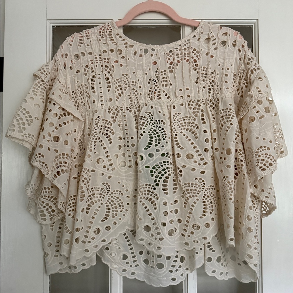 Farm Rio Palm Tree Richilier Blouse
